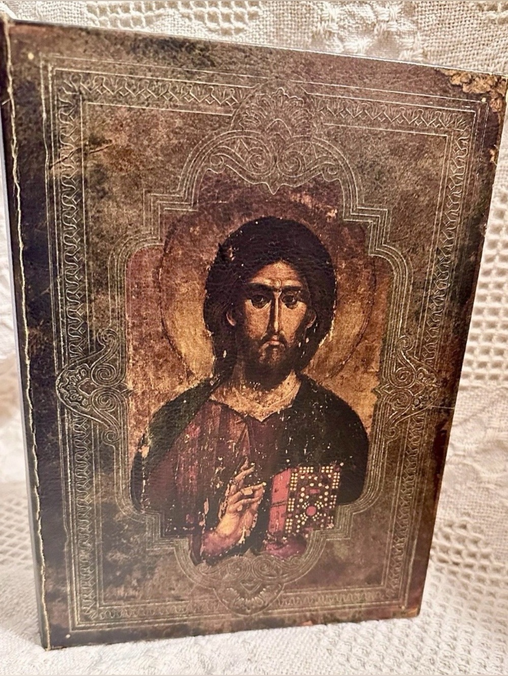 Vtg Jesus Christ Book
Shape Secret Keepsake
Wooden Box Hidden
Storage Bible